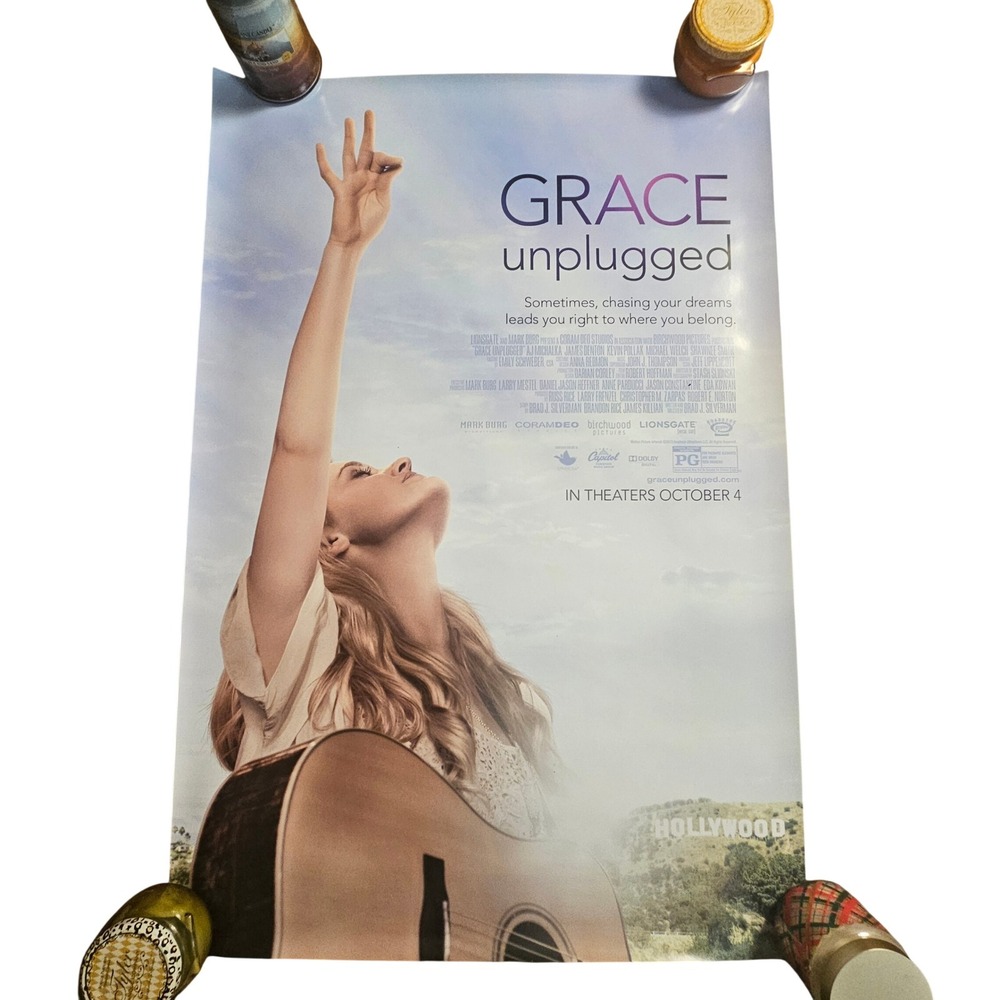 Grace Unplugged 2013 Promo Movie Poster 27x40 AJ Michalka, Kelly Thiebaud
